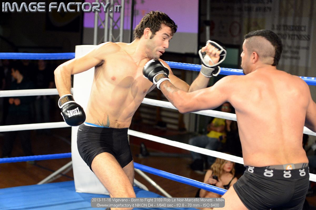 2013-11-16 Vigevano - Born to Fight 3169 Rob Le Noir-Marcello Monetti - MMA